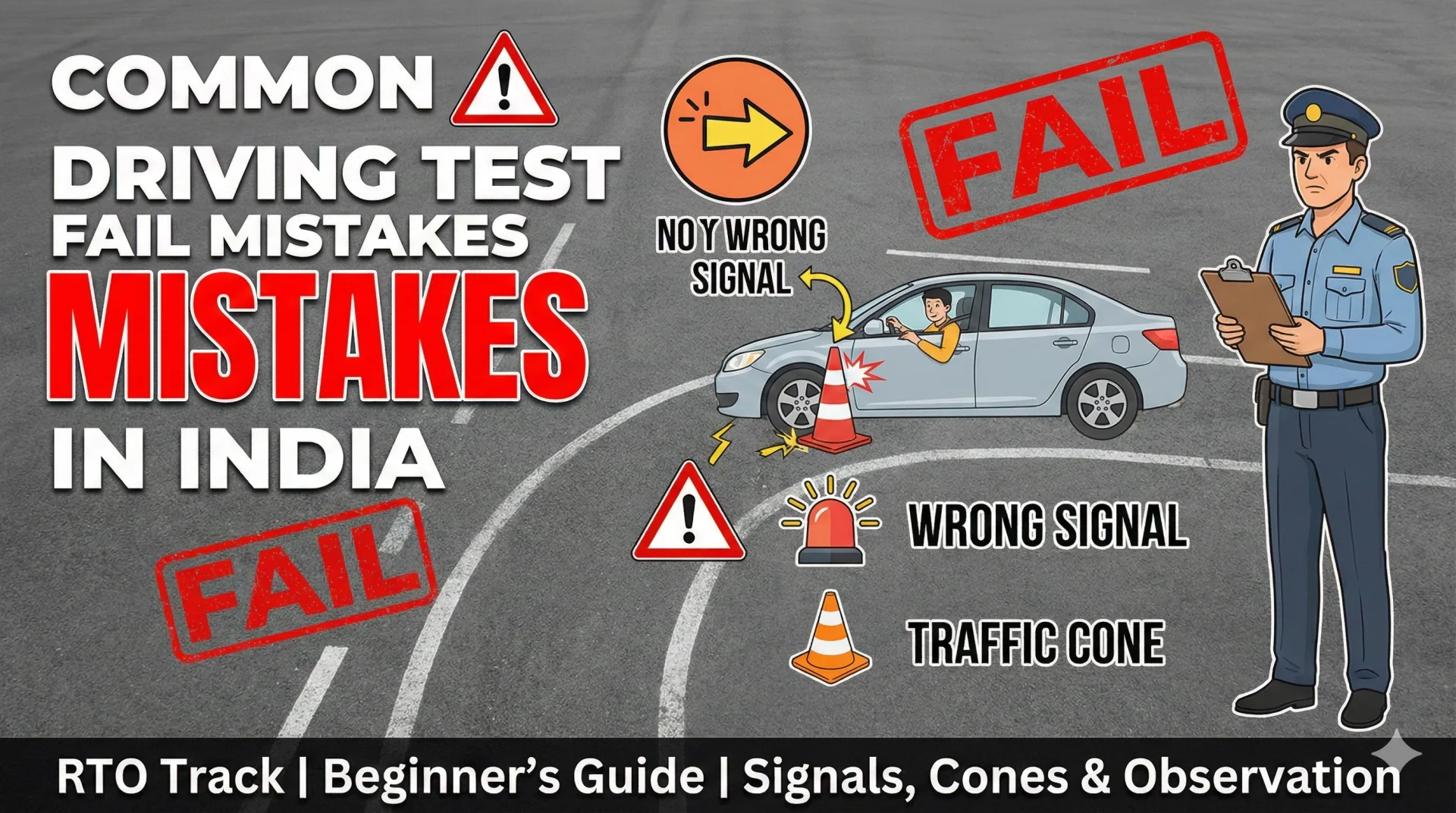 Common Driving Licence Test Mistakes - Avoid These Errors to Pass (India)
